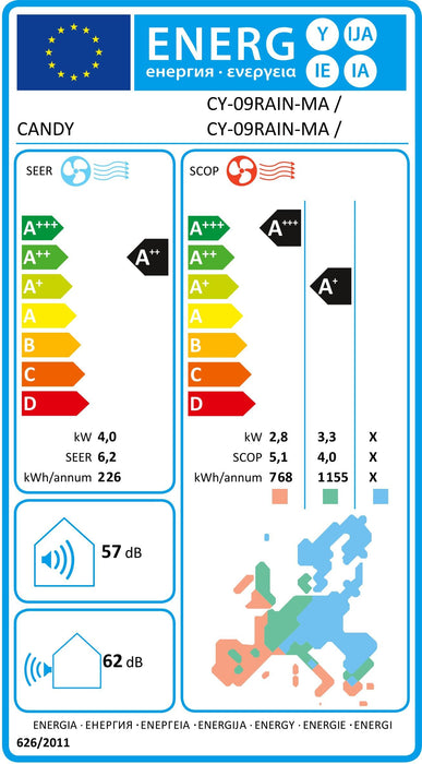 Condizionatore Dual Split 9000+9000 A++/A+ WiFi