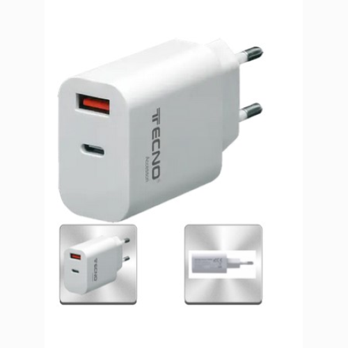 Caricabatterie Rapido USB Type-C 20W 3A Bianco