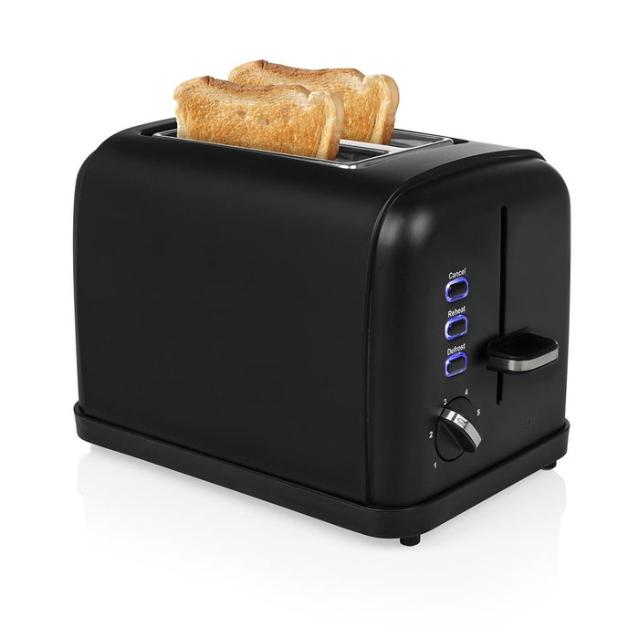 Tostapane Acciaio Nero 2 Pinze 950W
