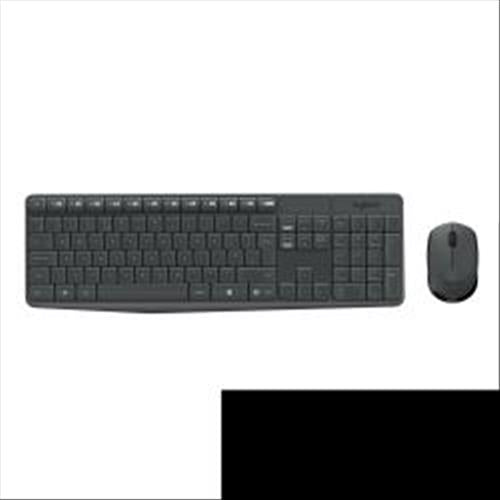 Kit Tastiera + Mouse Senza Fili Logitech MK235 Nero