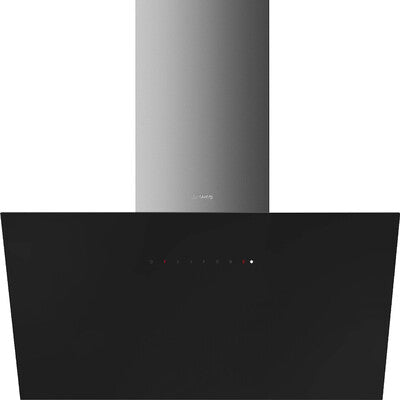 Cappa Aspirante SMEG 90cm 164W Nera Inox Luce LED