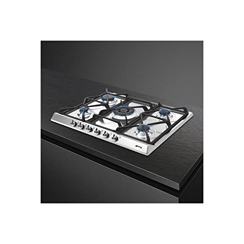 Piano Cottura Incasso Gas 5 Zone 70cm Inox