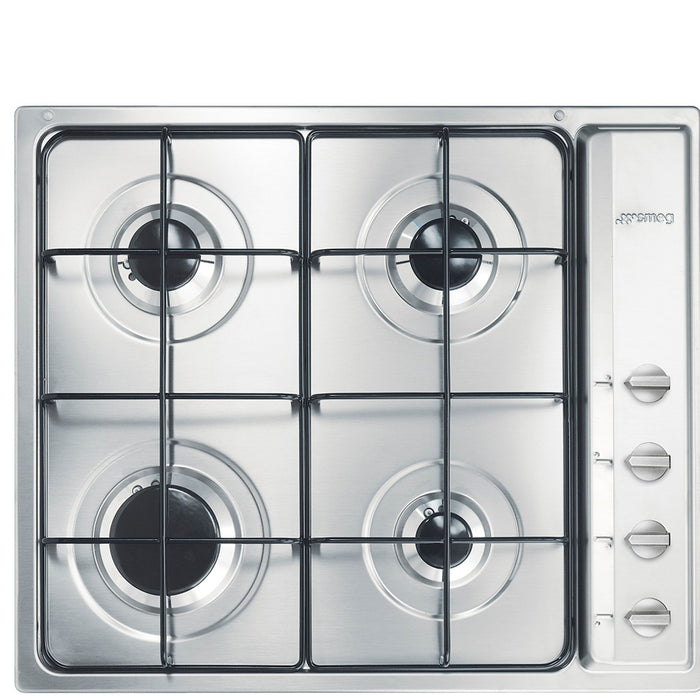 Piano Cottura Incasso Gas 4 Zone 60cm Inox