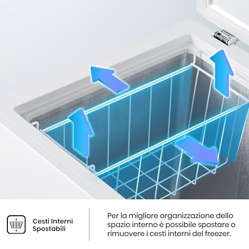 Congelatore Pozzetto Hisense 297L Bianco