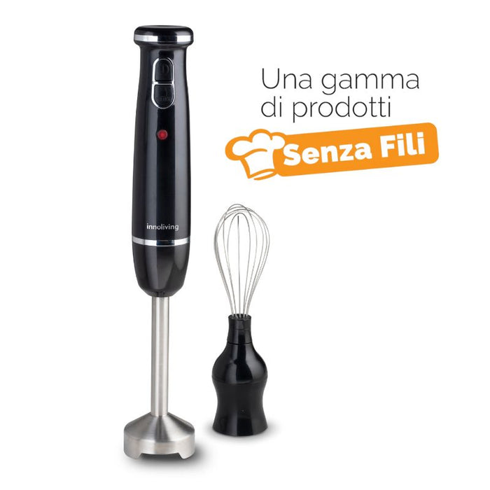 Frullatore a Immersione Ricaricabile Nero
