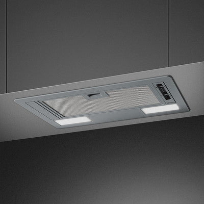 Cappa Aspirante Incasso 54cm 75W Argento Luce LED