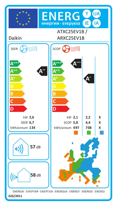 Condizionatore Daikin 9000BTU WiFi Siesta A++/A+ R32