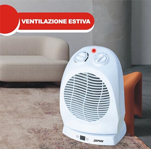 Termoventilatore Oscillante 1000/2000W Bianco