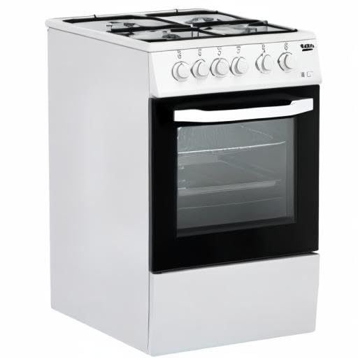 Cucina a Gas 4 Bruciatori Forno Elettrico 54lt 50x50 Bianco