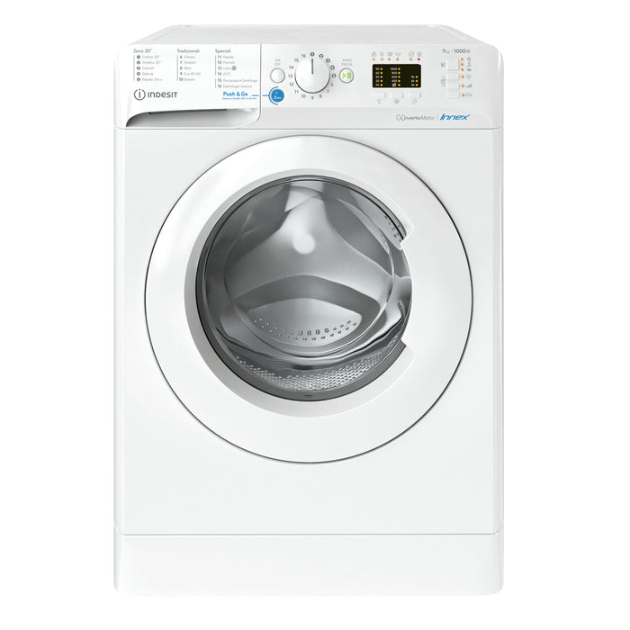 Lavatrice Indesit 7 kg 1000 Giri Bianca Display LED