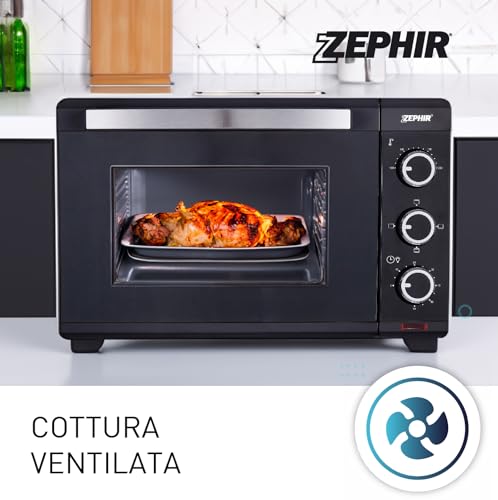 Forno Elettrico 21L Nero Rifiniture Premium 1280W