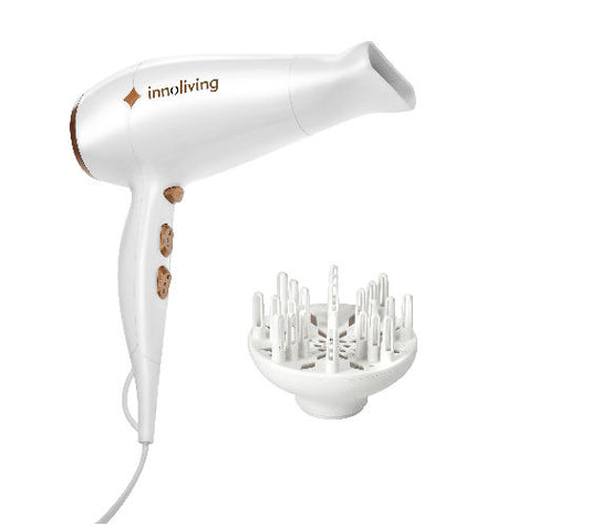 Asciugacapelli Professionale Diffusore 1800W Bianco