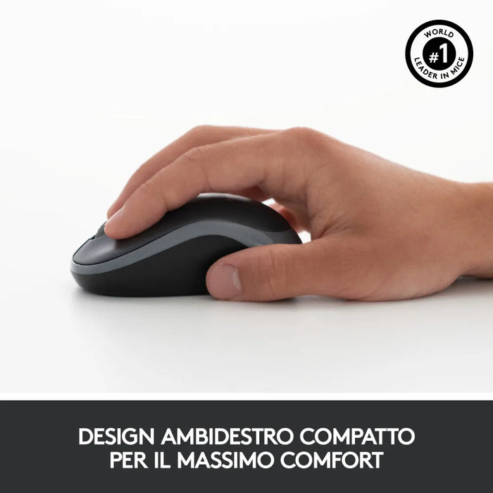 Kit Tastiera e Mouse Senza Fili Nero Logitech MK270