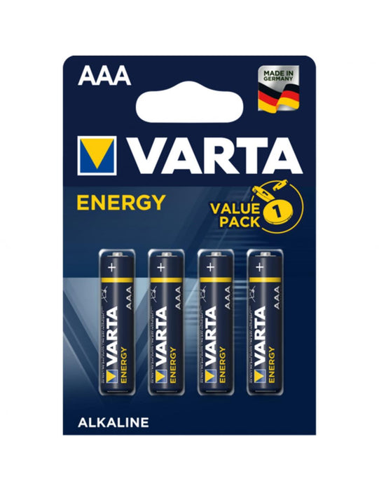 Pile Stilo AAA Alcaline Varta Energy 4 Pezzi