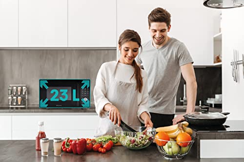 Forno Microonde+Grill 23L 1000+800W Nero