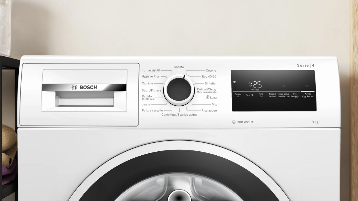 Lavatrice Bosch 9kg Vapore 1400 Giri EcoSilence
