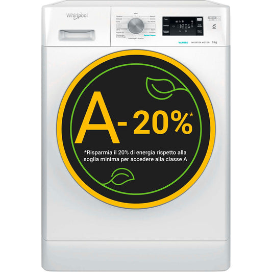 Lavatrice Whirlpool 9 kg 1400 giri Vapore Inverter