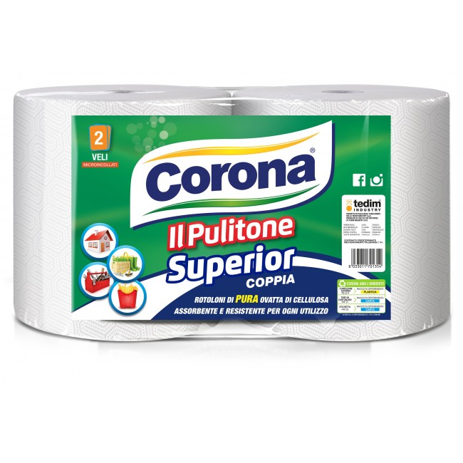Rotoloni Carta Il Pulitone Super 383 Coppia 2 Bobine