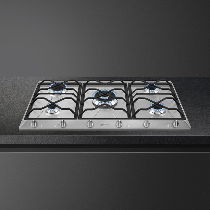 Piano Cottura Incasso Gas 5 Zone 90cm Inox