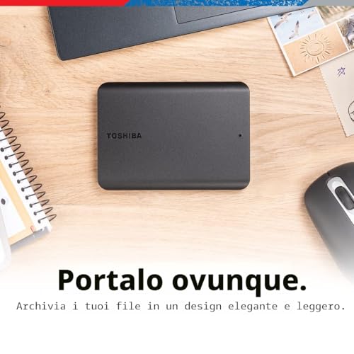 Disco Rigido Esterno Toshiba 2TB USB 3.2 Nero