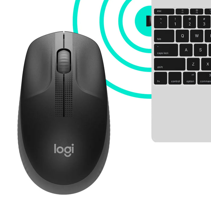 Mouse Ottico Senza Fili Nero Logitech M190
