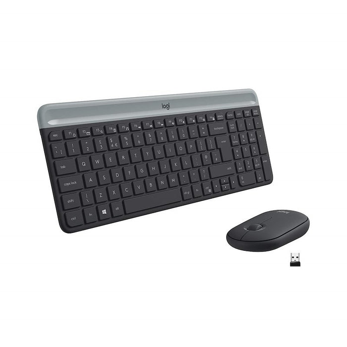 Kit Tastiera + Mouse Senza Fili Nero Logitech MK470