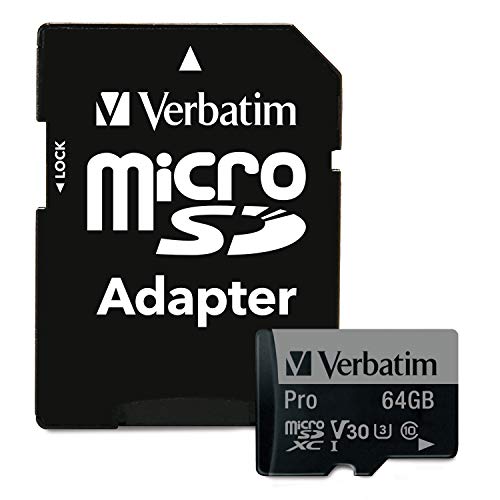 Scheda Memoria Micro SD Pro 64GB U3 Adattatore