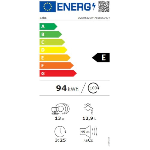 Lavastoviglie Beko Libera Installazione 13 Coperti Bianca