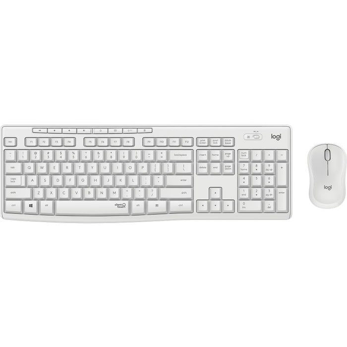 Kit Tastiera e Mouse Senza Fili Bianco MK295