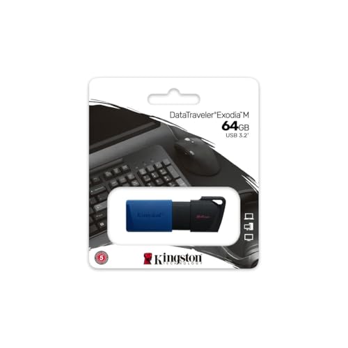 Pendrive Kingston 64GB USB 3.2 Nero/Blu