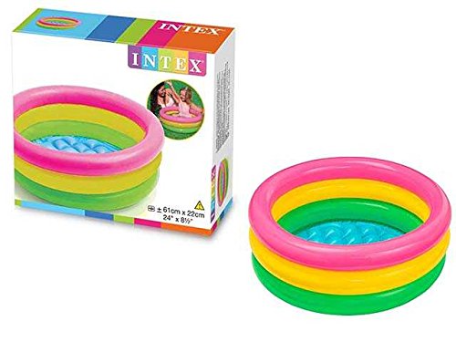 Piscina Gonfiabile Sunset Baby Tre Anelli 61x61x22 cm