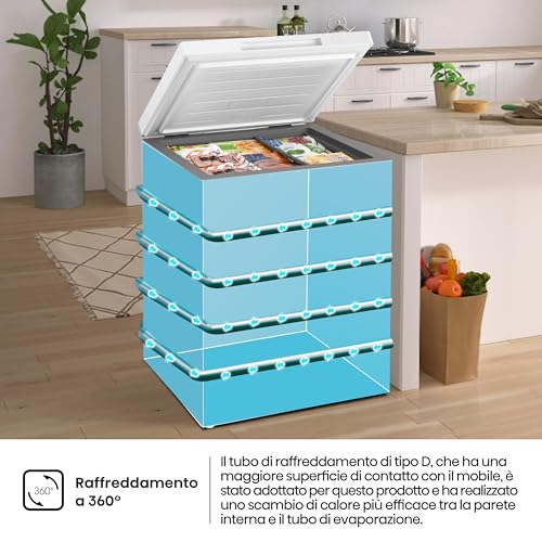 Congelatore a Pozzetto Hisense 141 L Bianco