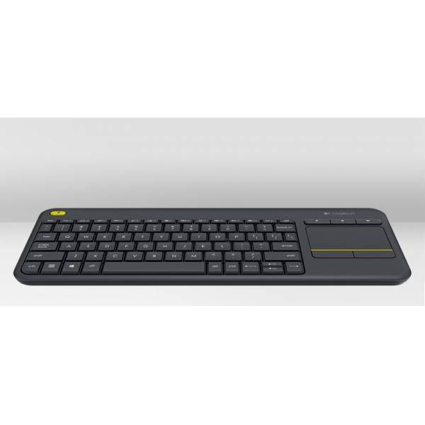Tastiera Logitech Smart TV Touchpad K400 Plus Nero