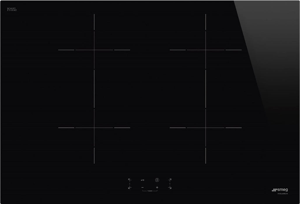 Piano Cottura Smeg Incasso Induzione 70cm 4 Zone Nero