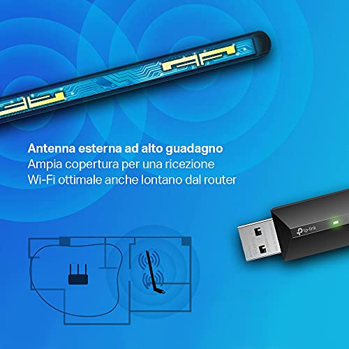 Adattatore Rete WiFi TP-Link Dual Band USB 3.0