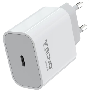 Alimentatore Ricarica Rapida USB-C 20W Bianco