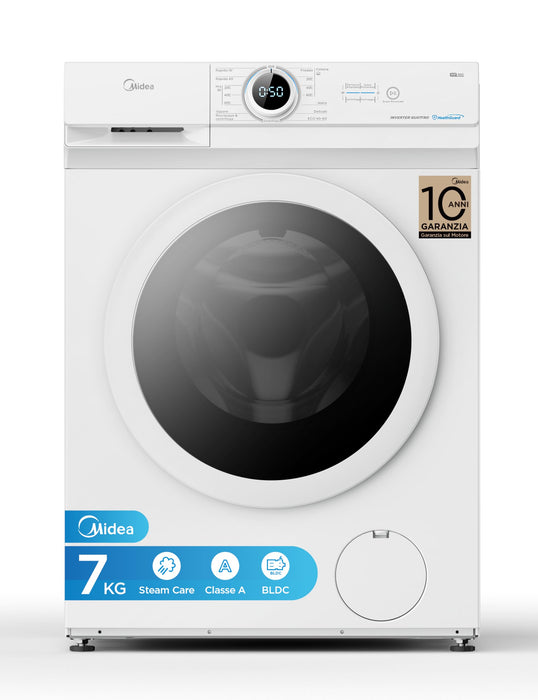 Lavatrice Slim 7 kg Midea 1200 Giri Bianca