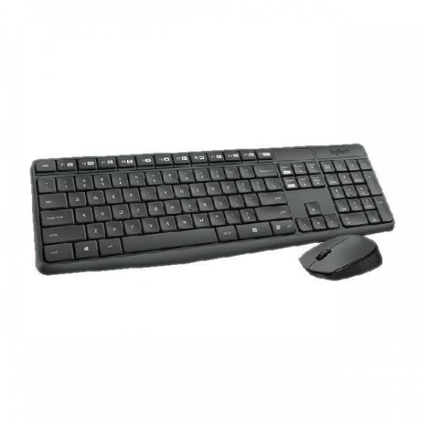 Kit Tastiera + Mouse Senza Fili Logitech MK235 Nero