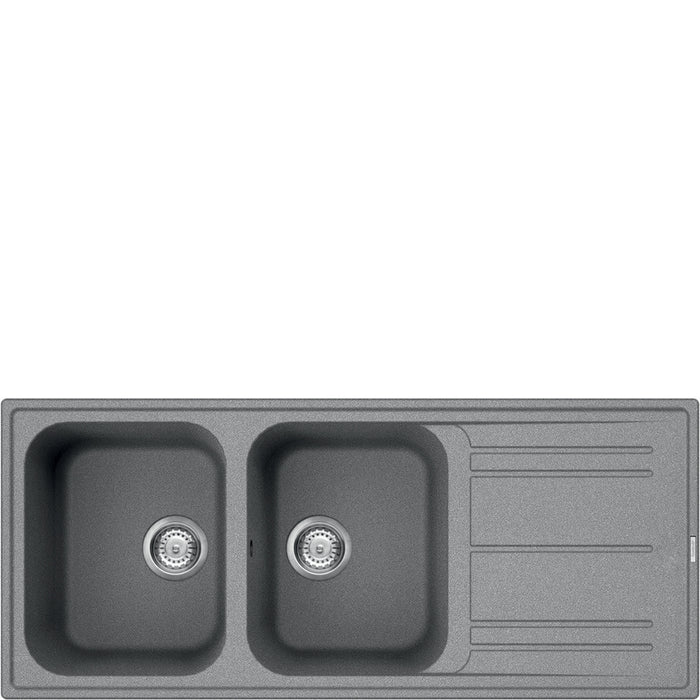 Lavello Reversibile Due Vasche Cemento SMEG LZ116CT
