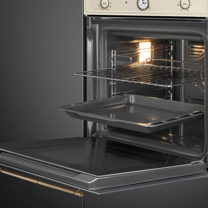 Forno Incasso Ventilato Smeg 60cm Panna