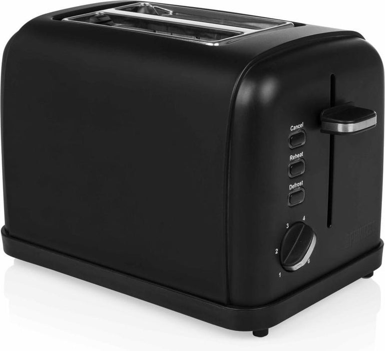 Tostapane Acciaio Nero 2 Pinze 950W