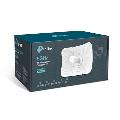 Punto di Accesso TP-Link WiFi da Esterno Direzionale 5GHz 23DBI CPE605
