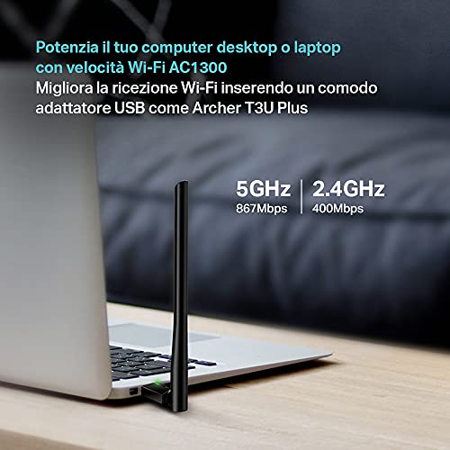 Adattatore Rete WiFi TP-Link Dual Band USB 3.0