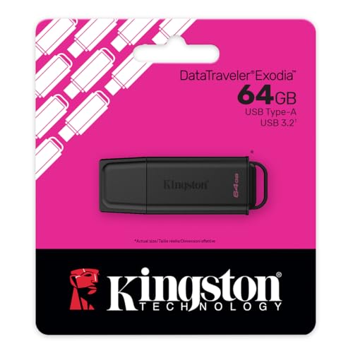Chiavetta USB Kingston 64GB 3.2 Gen1 Nera