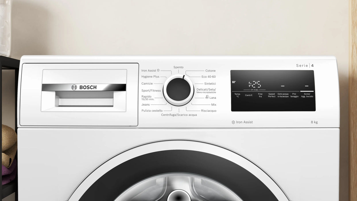 Lavatrice Bosch 8 kg Ecosilence Drive Vapore 1400 Giri