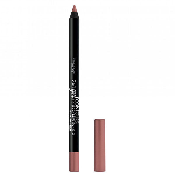 DEBORAH 2IN1 GEL CONTOUR & COLOR LIP LINER WATERPROOF 02
