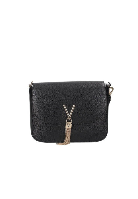 Borsa A Spalla Divina In Ecopelle Valentino Bags VBS1R404G25 Chiusura Patta Con Logo Metallico Tracolla Removibile