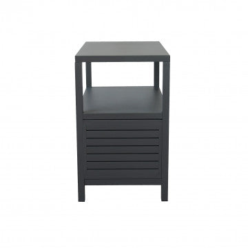 Mobiletto in alluminio verniciato - Dimensioni 90x55x90 cm - Antracite