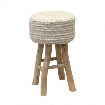Sgabello in lana e cotone 40x40x70 cm, peso 9,5 kg