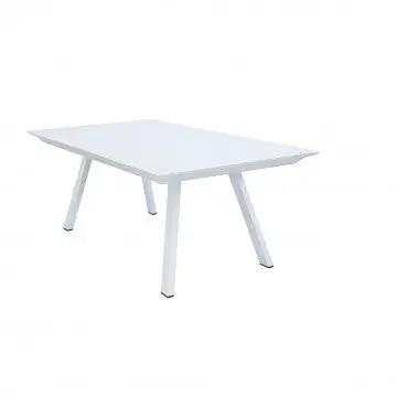 Tavolo Zante bianco in versione compatta da 200 cm, perfetto per spazi outdoor raffinati.